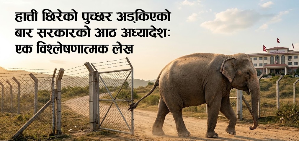 हात्ती छिरेको पुच्छर अड्किएको अध्यादेश !